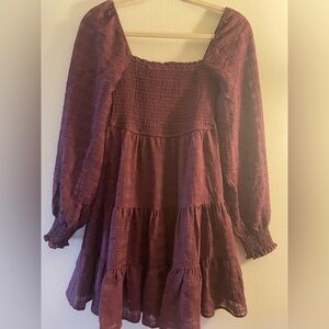 Elegant Purple Women's Dress